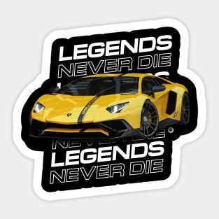 Legends Never Die Sticker
